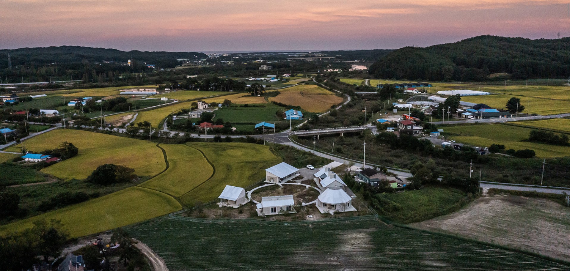 curious concrete dwellings by aoa architects seemingly hover above korean countryside - 14756